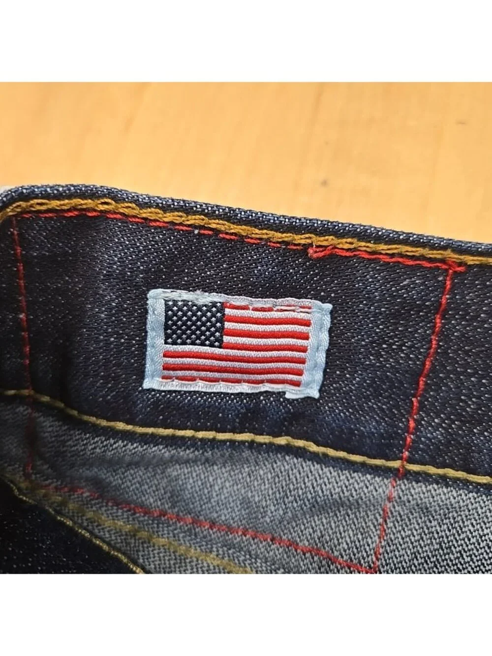Vintage True Religion Ricky Jeans Mens Size 33 (36/34.5) Flap Pockets Faded USA